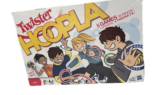 Hasbro Other - Twister Hoopla Game Hasbro Kids Board Skills Action 5 Games Factory Sealed New